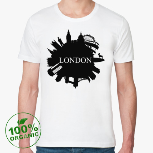Футболка из органик-хлопка с принтом LONDON