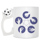 Кружка с футбольным мячиком