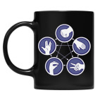 Кружка цветная UV-DTF