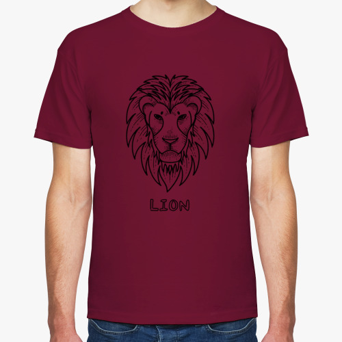 Футболка с принтом Лев