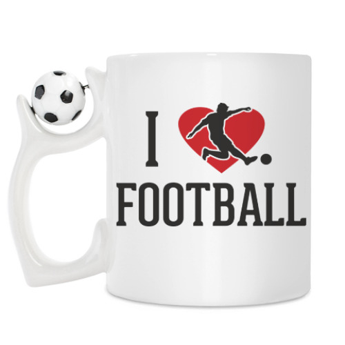Кружка I love football