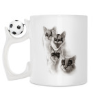 Кружка с футбольным мячиком