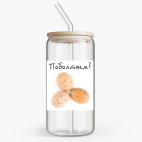 Банка с бамбуковой крышкой