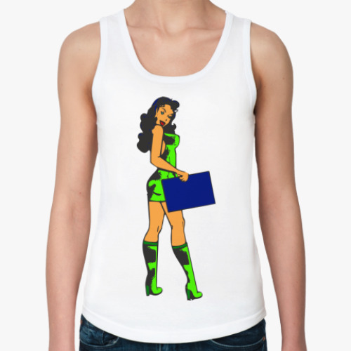 Женская майка с принтом Художница