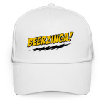 Кепка / бейсболка, белая (печать) Beerzinga!