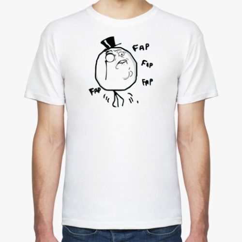 Футболка с принтом fap gentleman