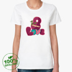 Женская футболка органик