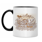 Кружка двухцветная