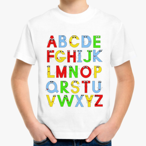 Детская футболка 'Алфавит'