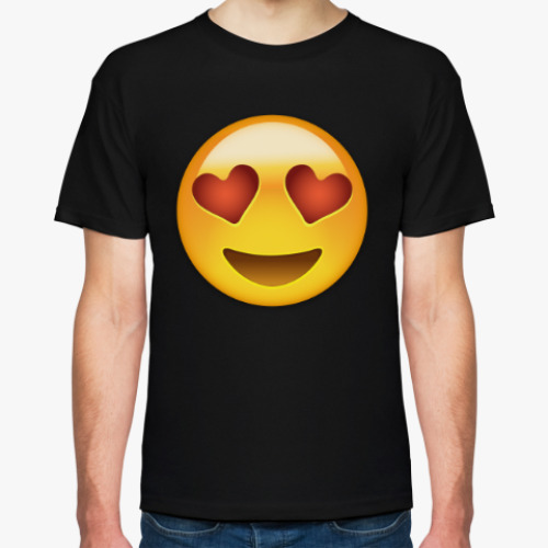 Футболка Emoji Смайл: Влюбленный
