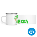 Кружка металлическая белая (круговая запечатка)