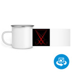 Кружка металлическая белая (круговая запечатка)