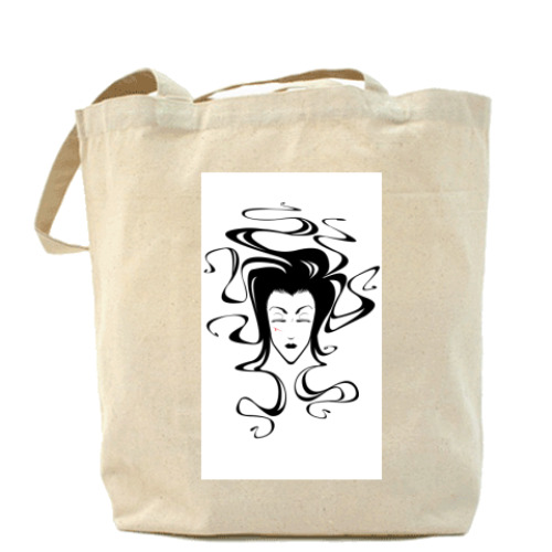 Сумка шоппер с принтом  'Медуза'