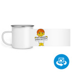 Кружка металлическая белая (круговая запечатка)