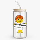 Банка с бамбуковой крышкой