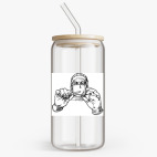 Банка с бамбуковой крышкой