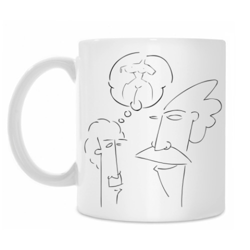 Кружка с принтом А может в Баню?