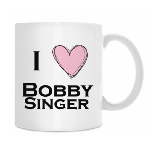 Кружка с принтом I love Bobby