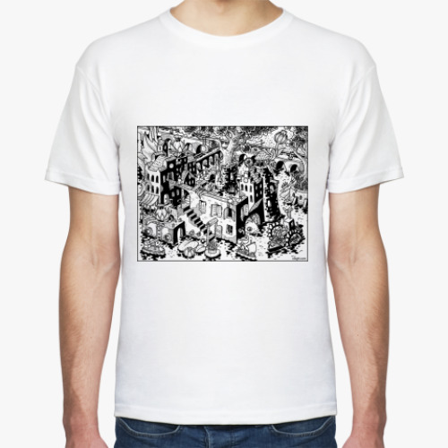 Футболка с принтом Город