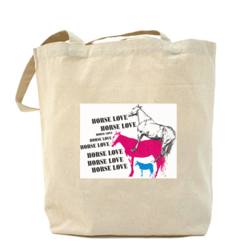 Сумка шоппер Лошадинная любовь