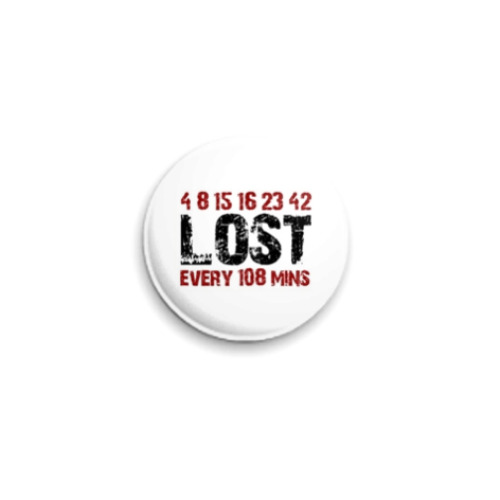 Значок 25мм  Lost