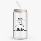 Банка с бамбуковой крышкой