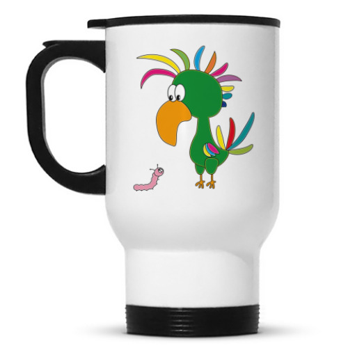 Кружка-термос с принтом Bird