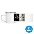 Кружка металлическая белая (круговая запечатка)