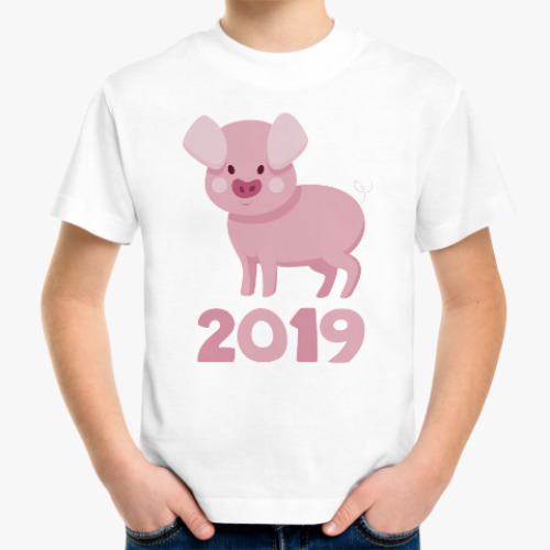 Детская футболка Свинка 2019