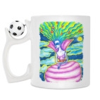 Кружка с футбольным мячиком