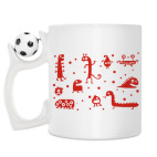 Кружка с футбольным мячиком
