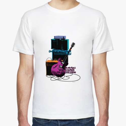 Футболка с принтом  Электро