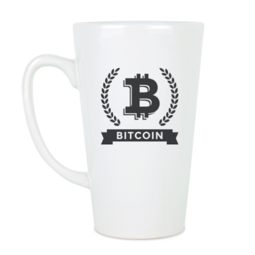 Чашка Латте Bitcoin - Биткоин