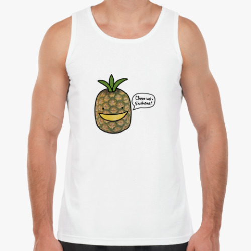 Майка с принтом  Ананас