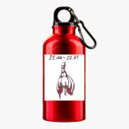 Металлическая бутылка 400 мл UV-DTF