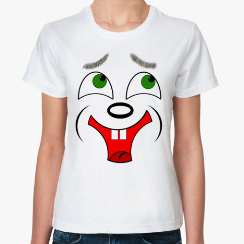 Классическая футболка  'Счастливый'