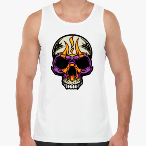 Майка с принтом Череп