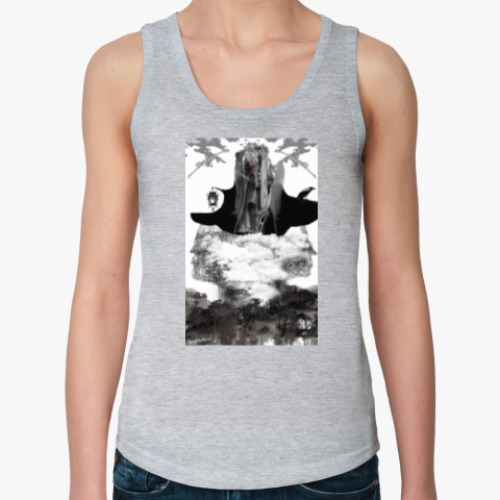 Женская майка с принтом Шляпка