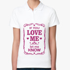 Женская рубашка поло