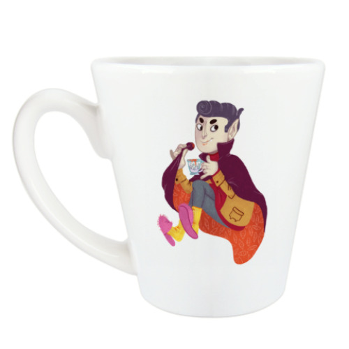 Чашка Латте с принтом КВампир