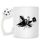 Кружка с футбольным мячиком
