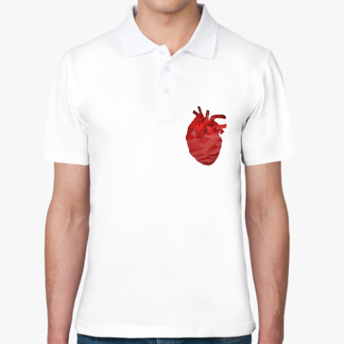 Рубашка поло Сердце 3D
