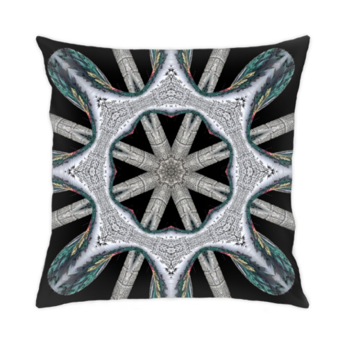 Подушка загадочная мандала каменный цветок