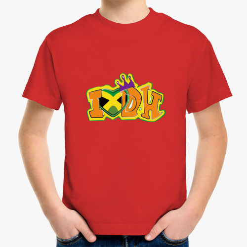 Детская футболка с принтом I love dancehall