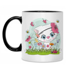 Кружка двухцветная