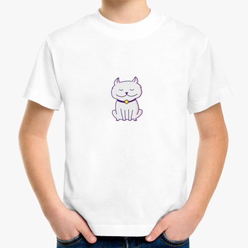 Детская футболка смешной кот