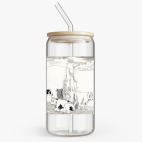 Банка с бамбуковой крышкой