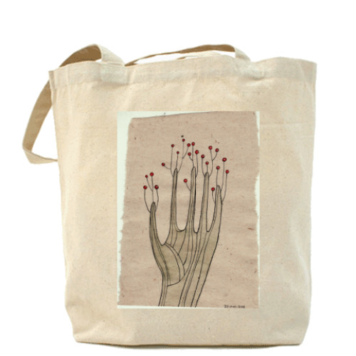 Сумка шоппер с принтом Рука