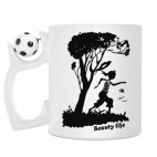 Кружка с футбольным мячиком
