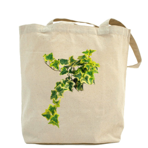 Сумка шоппер с принтом 'Плющ'